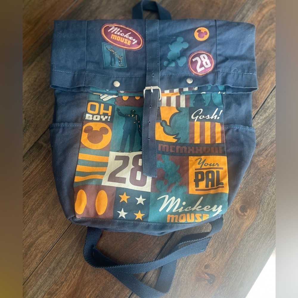 Disney Parks/ Walt Disney World Backpack Mickey Mouse Patch Canvas 28